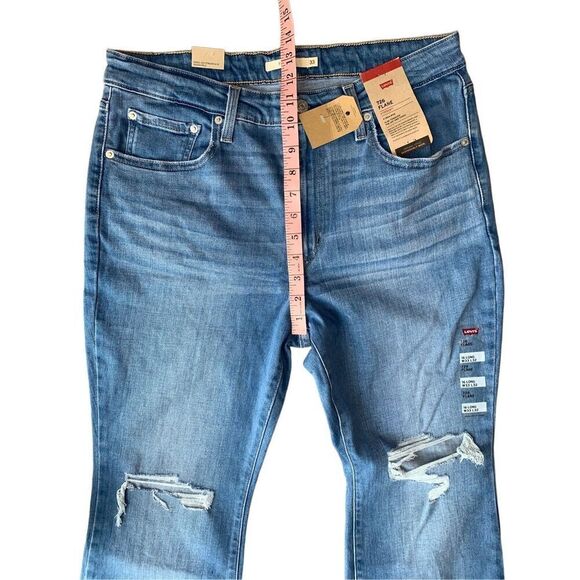 LEVI'S Women's 726 High Rise Slim Fit Flare Jeans - Picture 9 of 10